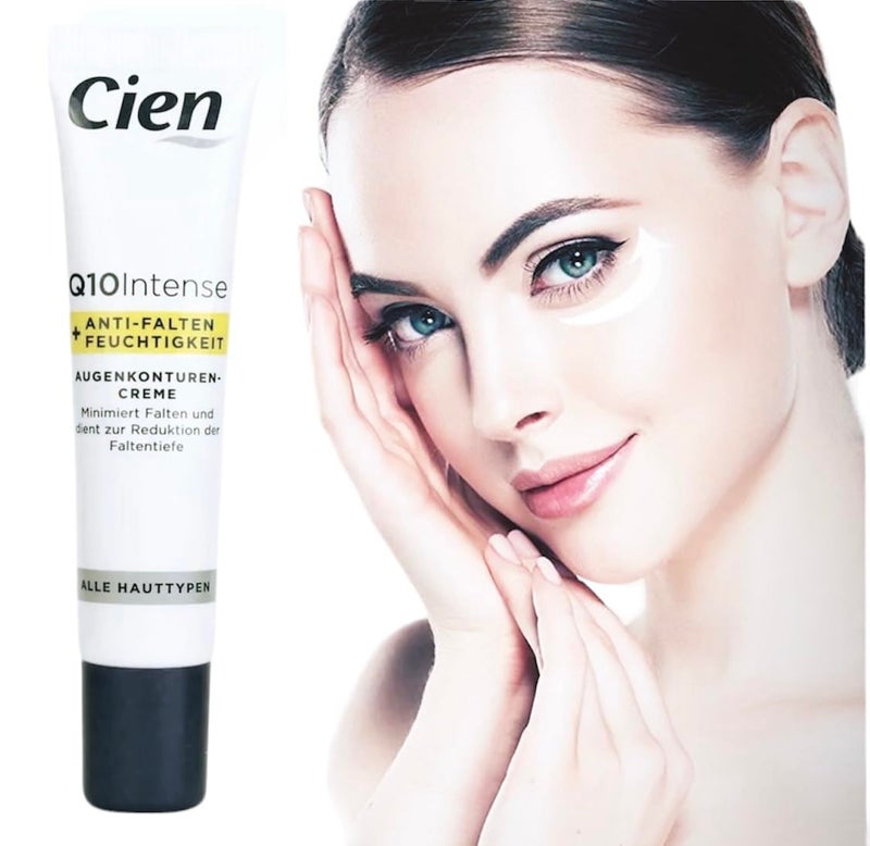 Cien Anti-Wrinkle Eye Contour Cream with Q10 and Hyaluronic Acid and Vitamin E 15ml (0.51 Oz) - Image 2
